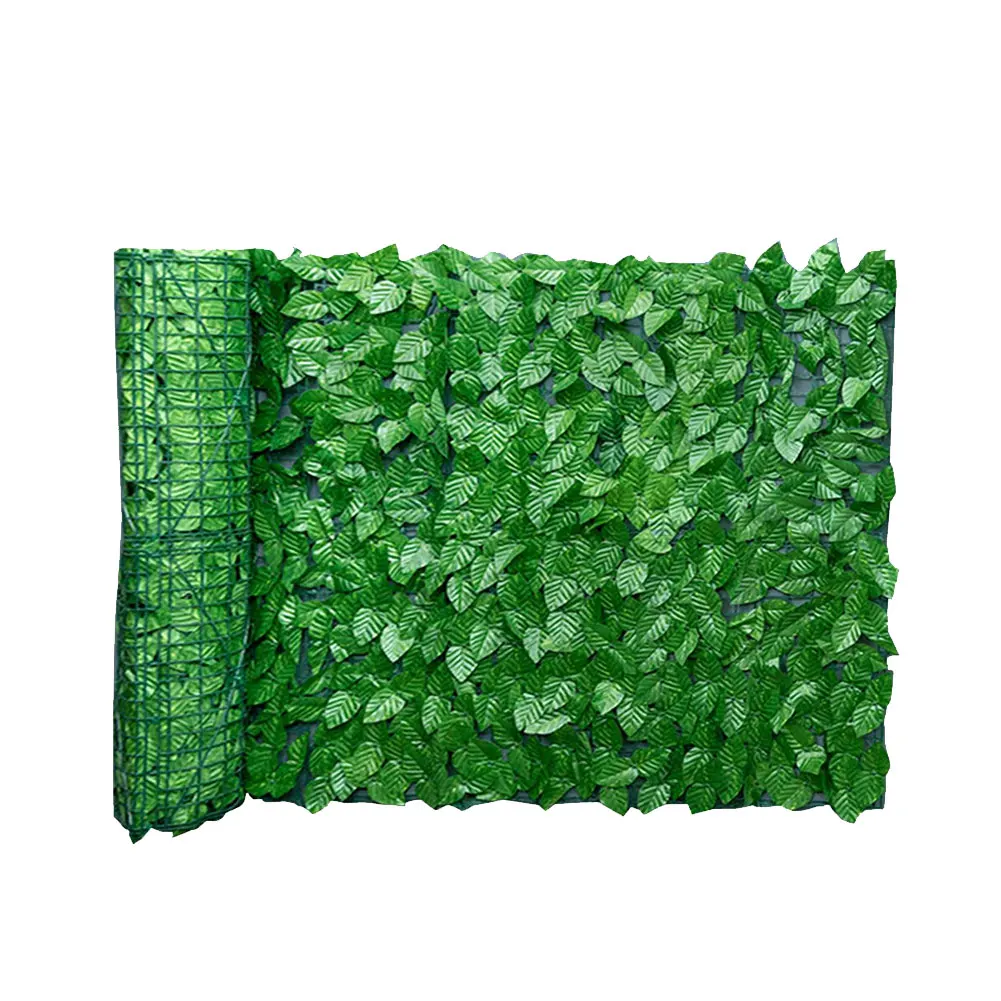 

Green Leaf Fence Wall Artificial Leaf Screen Hedge Privacy Fence Background Landscaping Home Garden Backyard Balcony 0.5x1M