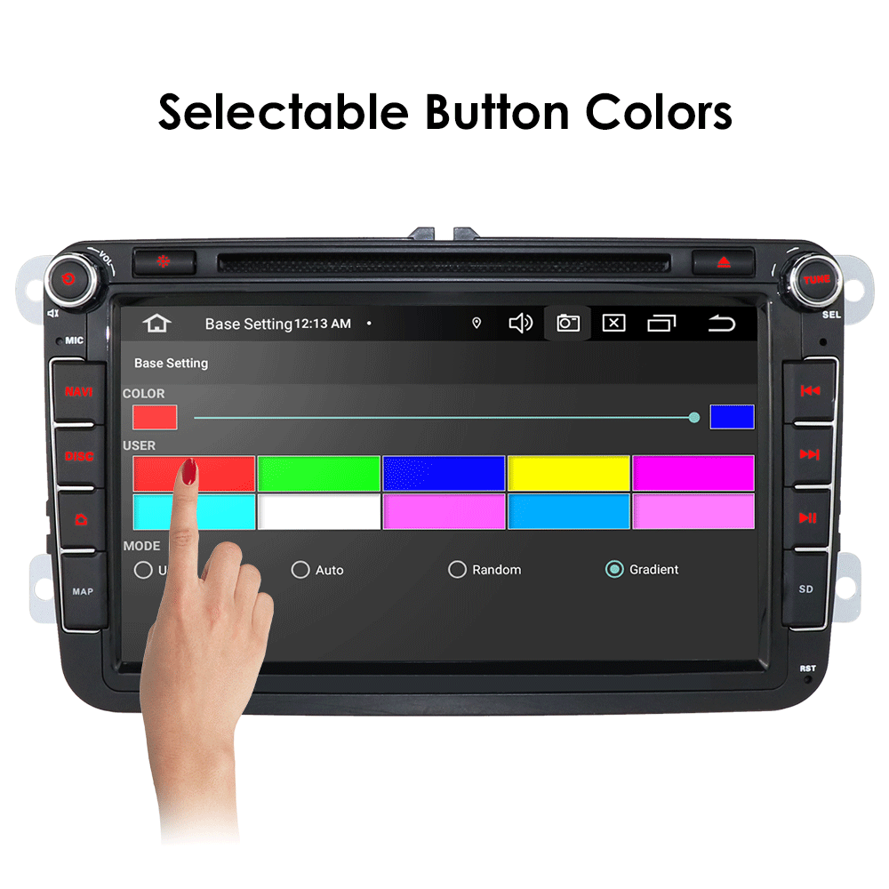 2 din Android 9,0 Восьмиядерный 4 Гб ОЗУ 64 гром автомобильный DVD для VW Passat CC Polo GOLF 5 6 Touran EOS T5 Sharan Jetta Tiguan gps Радио BT