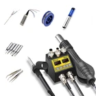 Термофен 2 в 1 с ЖК-дисплеем, паяльная станция с цифровым дисплеем для ремонта телефонов BGA SMD PCB IC, паяльник для ремонта волос 8858D VS 8898