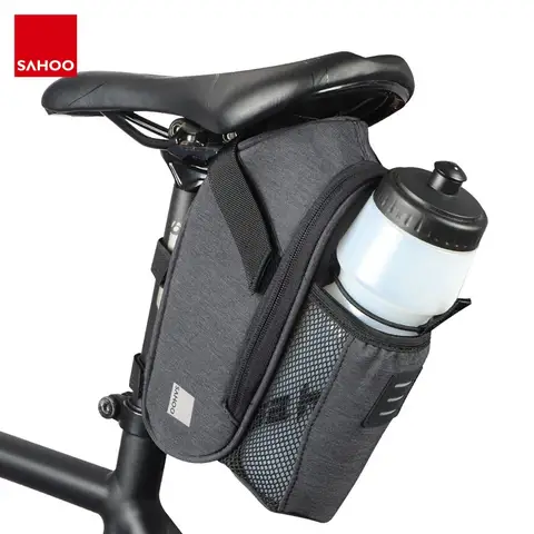 Sahoo 131464-SA велосипедная бутылка для воды для горного и дорожного велосипеда, рюкзак с клиновидным задним сиденьем 1,8 л