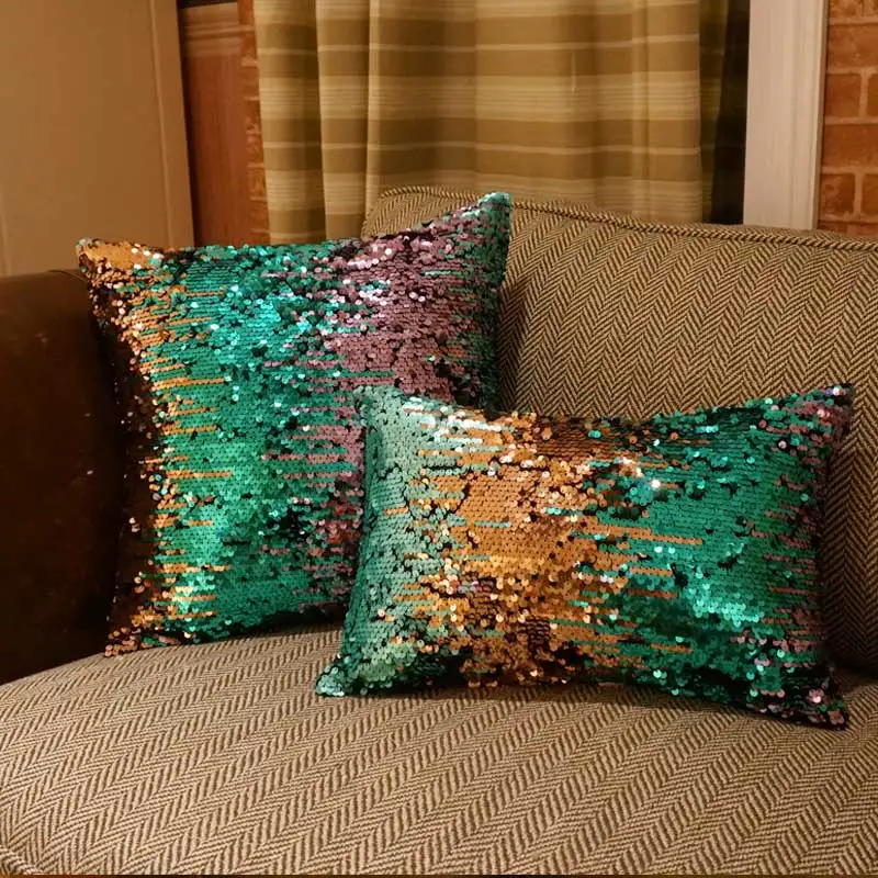 

Sequins Square Shape 45x45cm Sofa Cushion Simple Home Decor
