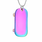 Скейтборд ожерелье с кремационной урной для пепла Нержавеющаясталь память урна кулон пепел держатель кремации ювелирных изделий для люди и домашние животные