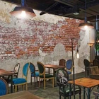 3D обои в стиле ретро, ностальгическая кирпичная стена из цемента, кафе, ресторан, фон KTV, Papier Peint, настенная 3D обои