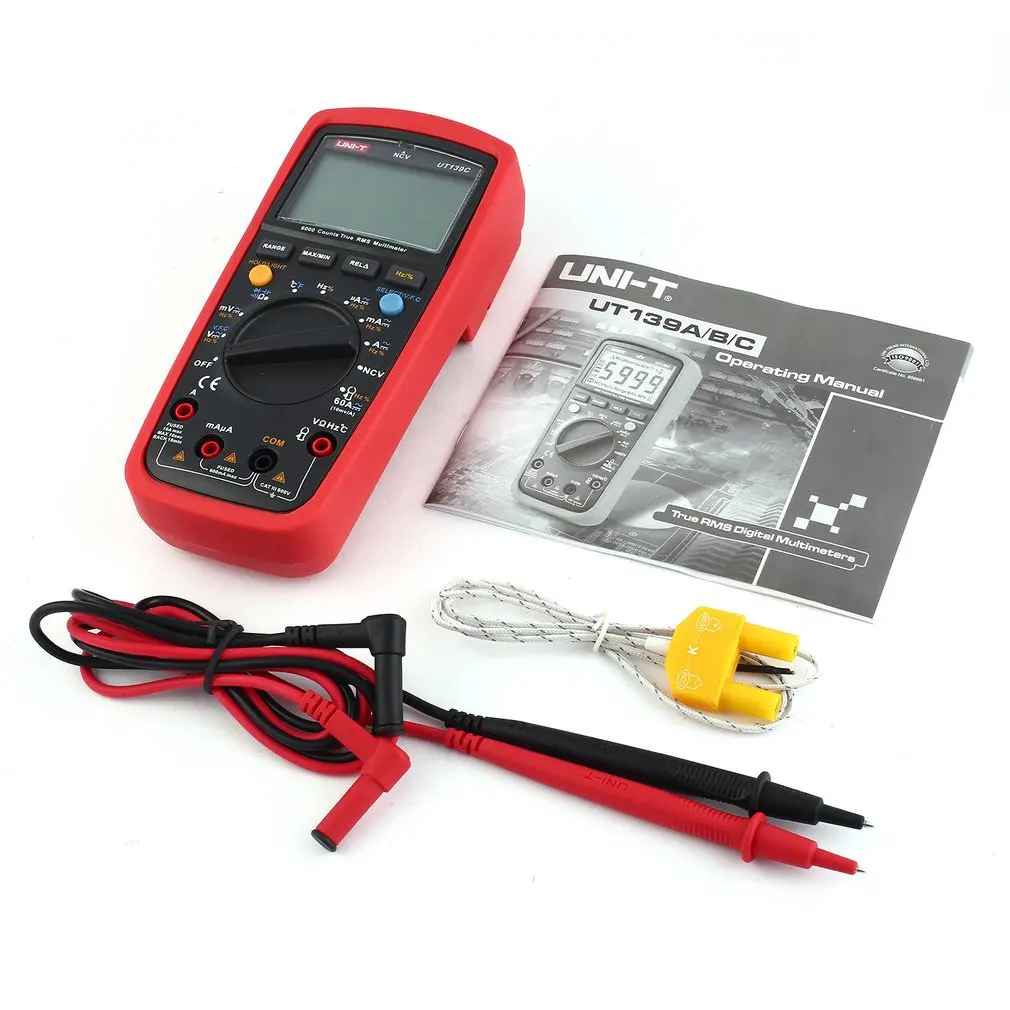 

Digital Multimeter UNIT DC/AC Volt Amp Ohm Diode NCV Multitester Ammeter UT139A / UT139C