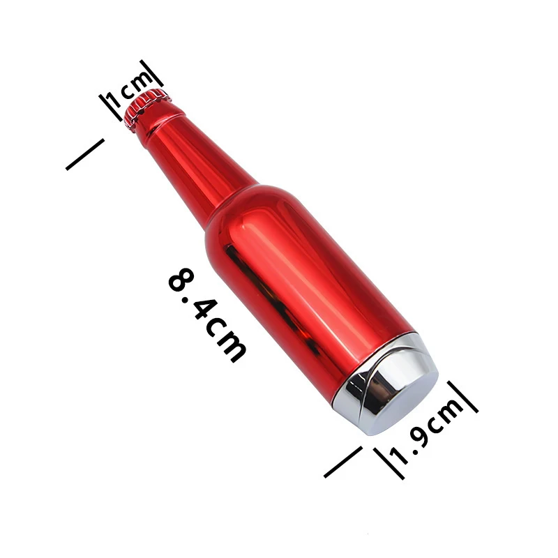 100 шт./лот мини Бутановая Зажигалка креативная в форме пивной бутылки зажигалки