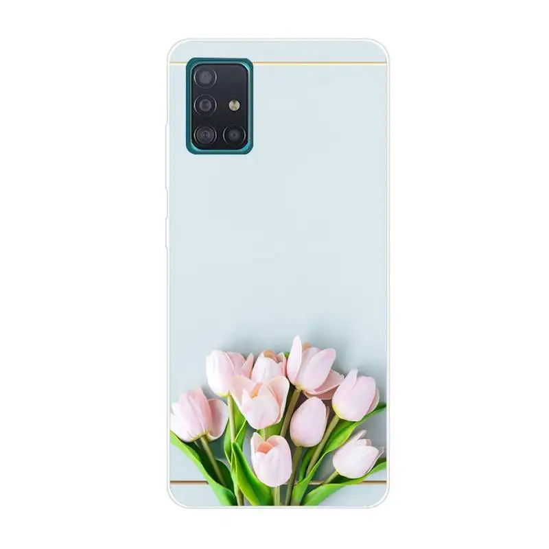 

Tulip flower Phone Case For Clear-Samsung S5 S6 S7 S8 S9 S10 S20 S21 Edge Plus E Fe Lite Cover