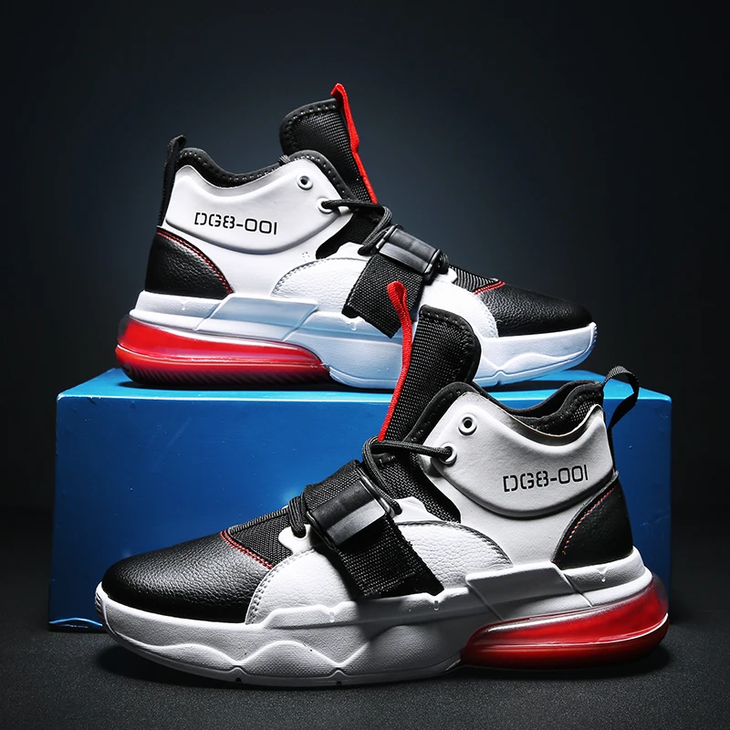 New Arrival Men's Running Shoes Thick Sole PU Classic Sneakers Male Trending Urban Sports Street Jogging Outdoor Walking | Спорт и