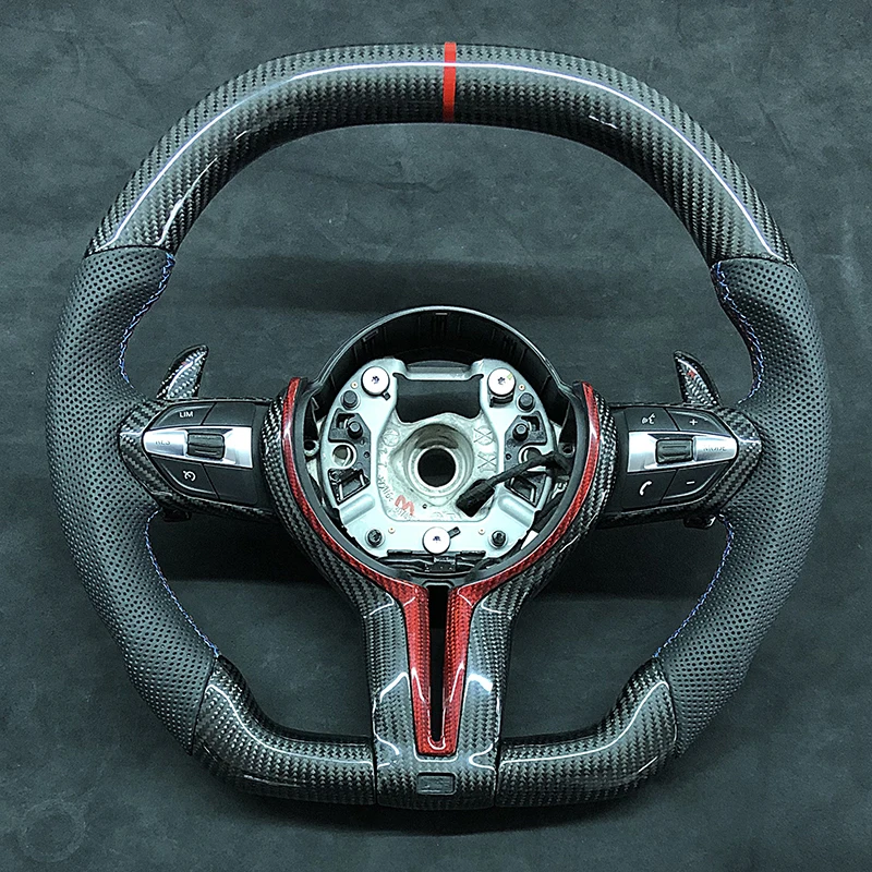 Рулевое колесо из настоящего углерода для BMW M Sport F30 F31 F34 F10 F11 F07 F45 F46 F22 F23 M235i M240i |