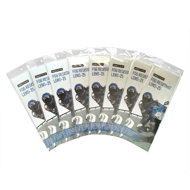 

Clear Anti-Fog Patch Film Universal Lens Film For Motorcycle Visor Shield Fog Y98C
