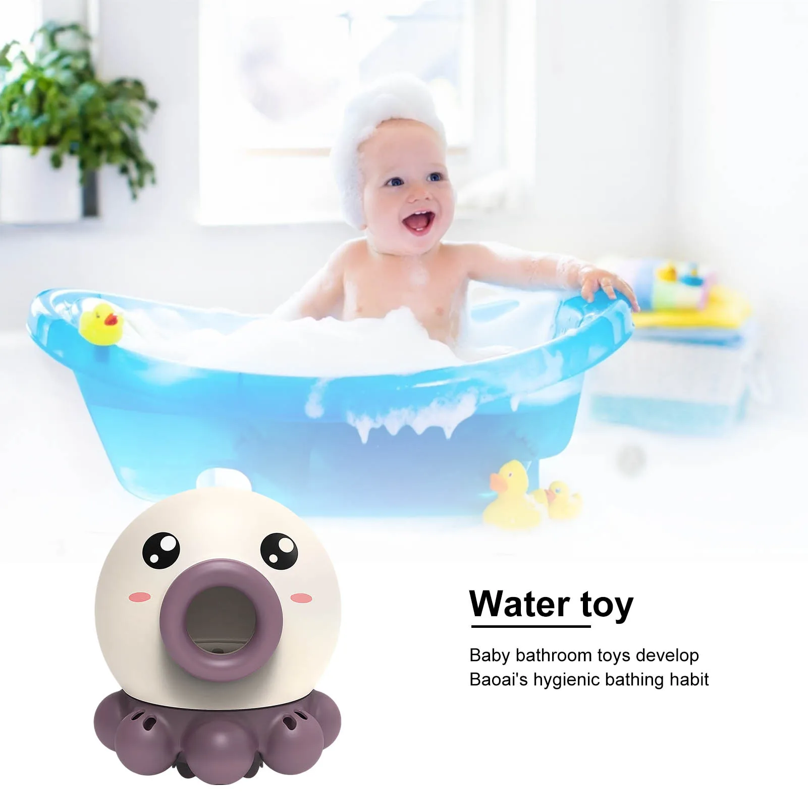 

Bath Shower Toys Rotating Spray Water Octopus For Kids Baby Spouts Games Sprinkler Toy Funny Gifts Bathing Water Summer Game