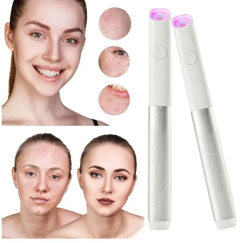 Оптовая продажа красный Blu Ray акне лазерная ручка фототерапия Совет мягкий шрам