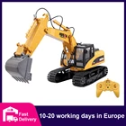 HUINA 114 RC грузовик гусеница сплав трактор Инженерная машина 2,4 ГГц Радиоуправляемая машина 15-канальный Радиоуправляемый экскаватор игрушка для мальчика