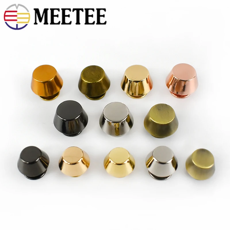 

50/100pcs Meetee Oval Head Rivets Screw Bags Hardware Handbag Decor Studs Button Nail Rivet Metal Buckles Snap DIY Leather Craft