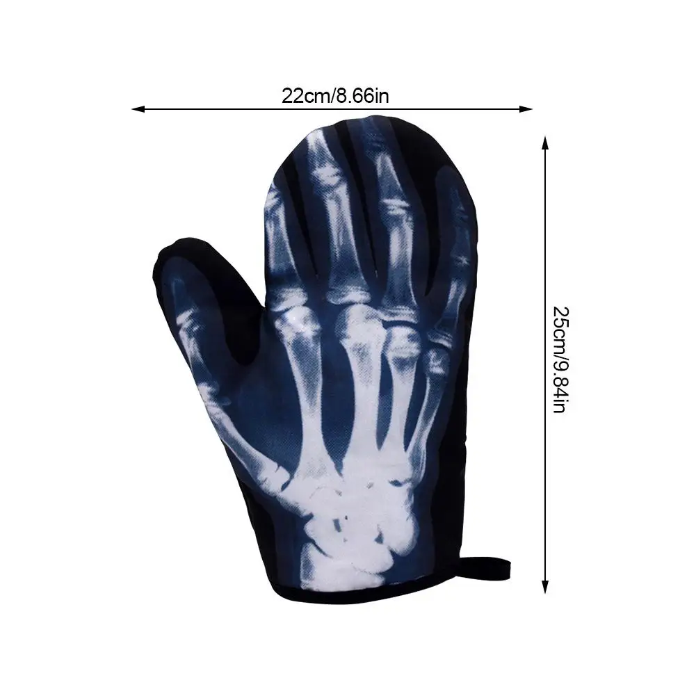 1 шт. Нескользящие хлопковые перчатки для духовки кухонные приготовления пищи