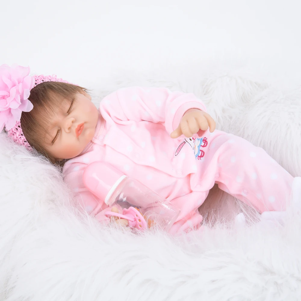 50cm Cloth Body Reborn Baby Doll Newborn Lifelike Realistic Cute Babies Princess Birthday Holiday Gift | Игрушки и хобби