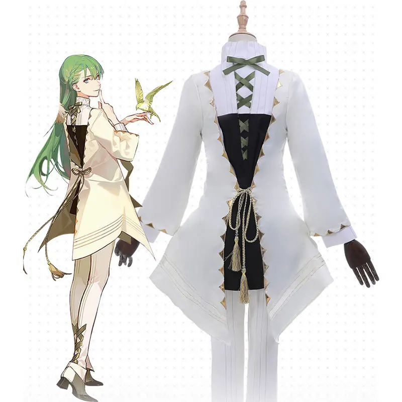 

FGO Fate Grand Order Moon Girl Enkidu бойфренд Униформа пальто Топы Брюки Наряд аниме костюмы для косплея