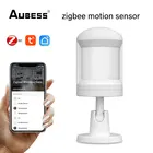 Мини-датчик движения AUBESS Zigbee, инфракрасный детектор движения с поддержкой Alexa