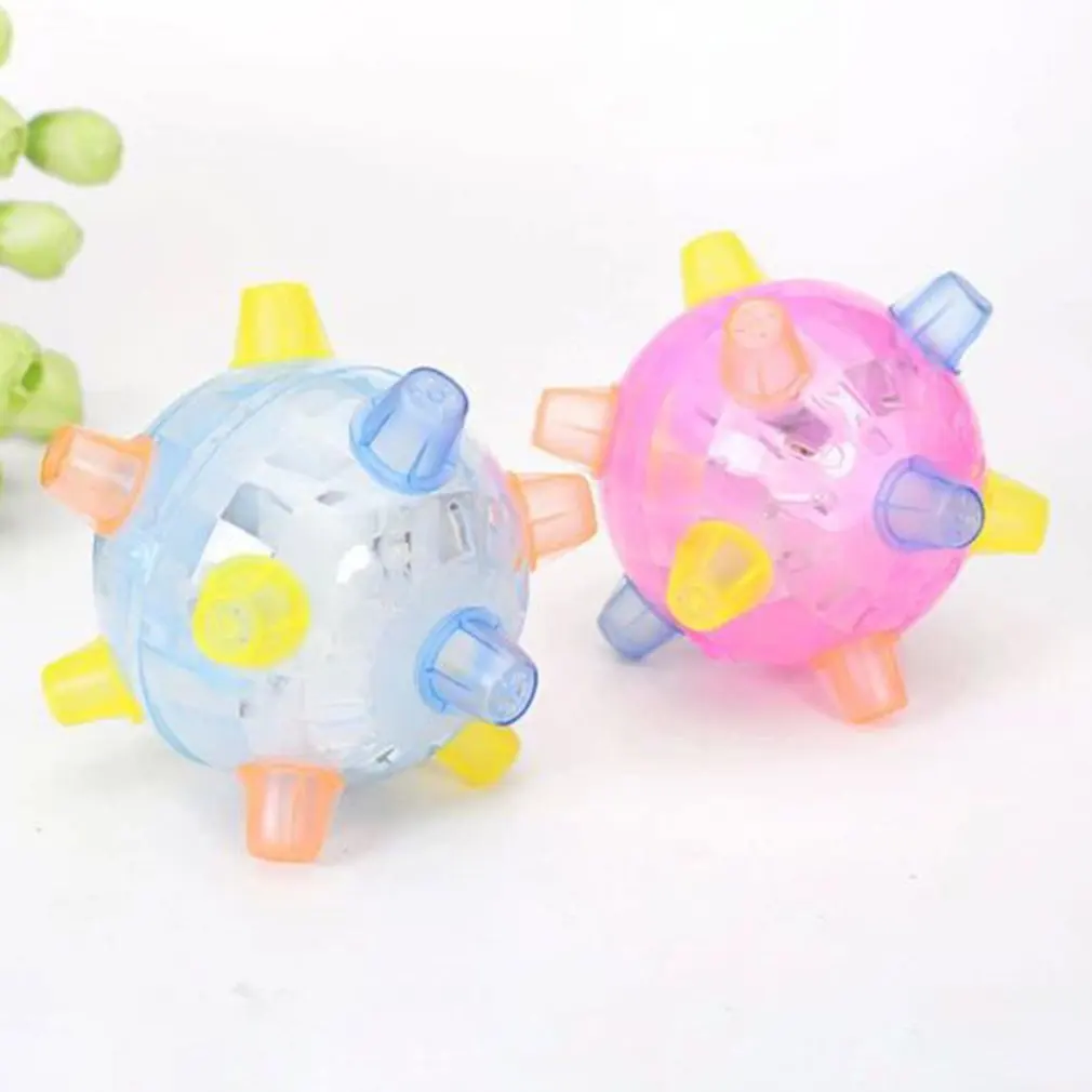 Music Jumping Joggle Sound Ball Football Toys Flash Electric Dancing Football Croquet Jumping Ball For Kids Ball