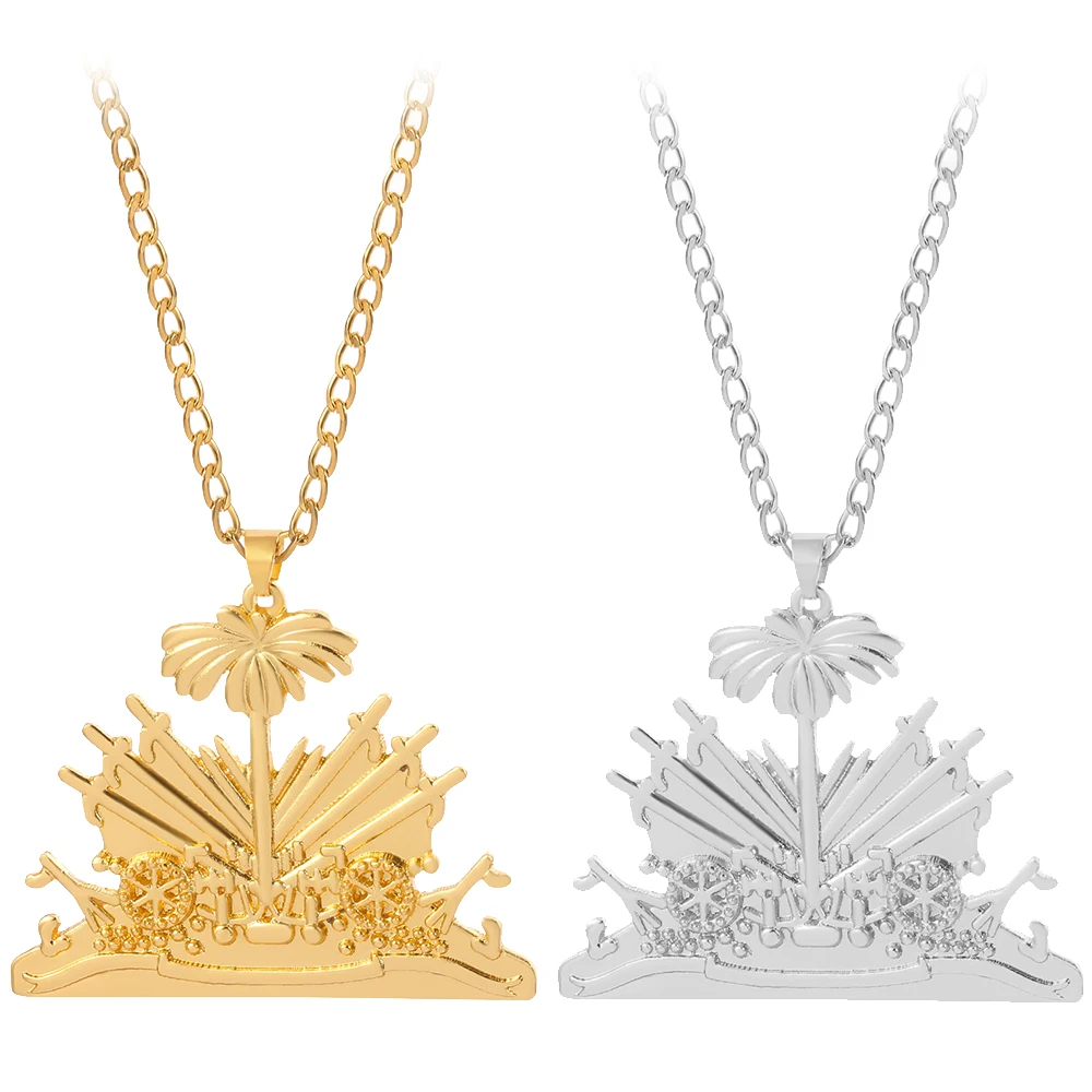 Ожерелье с подвеской в виде флага и карты кубинская волнистая цепочка золотого