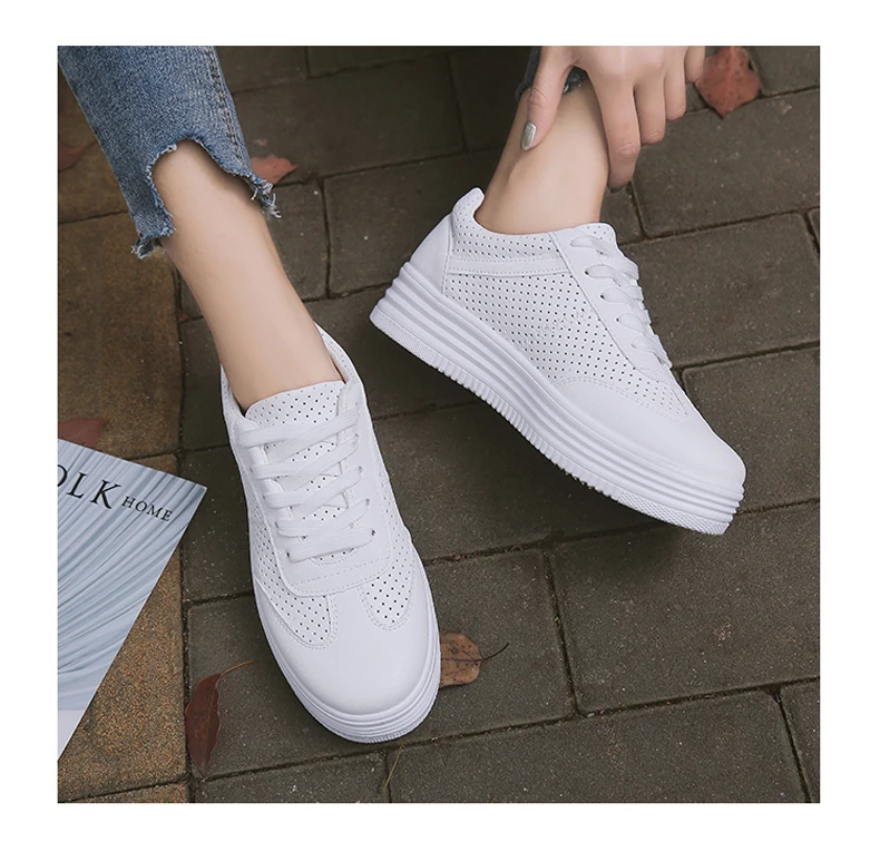 Sapato feminino; женская обувь для тенниса; Tenis Blancos; износостойкая резиновая обувь для бега; женская кожаная обувь на плоской подошве; женская спортивная обувь; 7