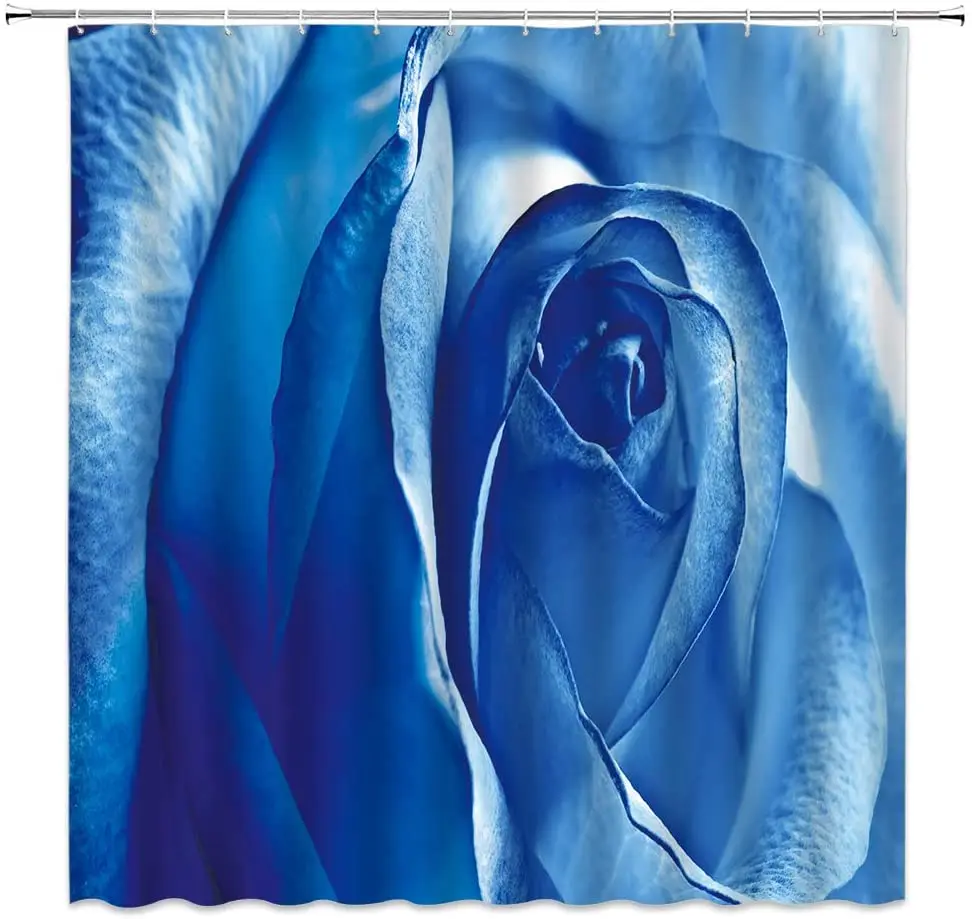 

Занавеска для душа, из полиэстера, с розовыми цветами