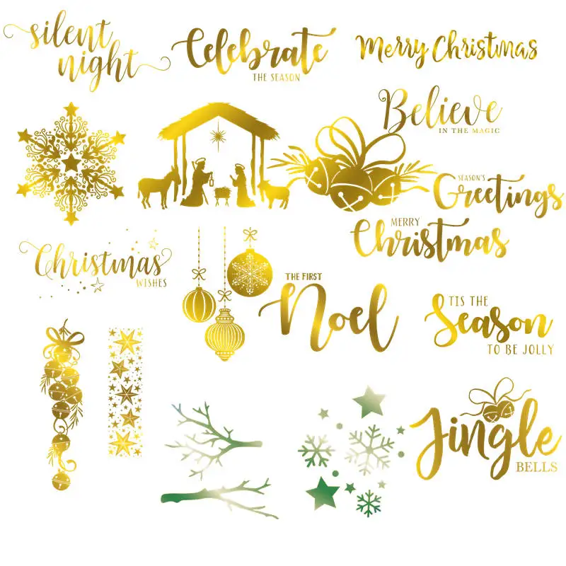 

Snowflake Christmas Greetings Metal Hot Foil Plate For DIY Scrapbooking Letterpress Embossing Paper Cards Making Craft New 2019