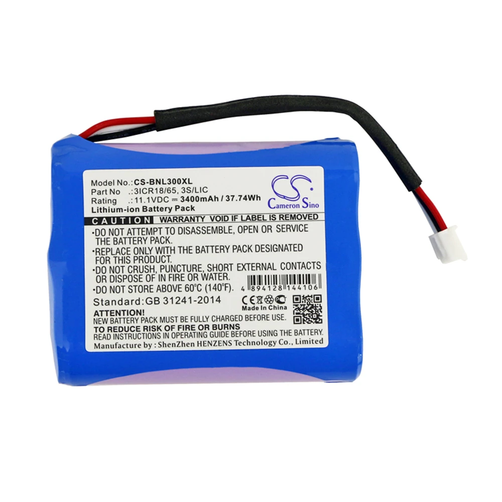 

Cameron Sino 3400mAh Battery for Bang&Olufsen BeoPlay A3 , 3ICR18/65,3S/LIC