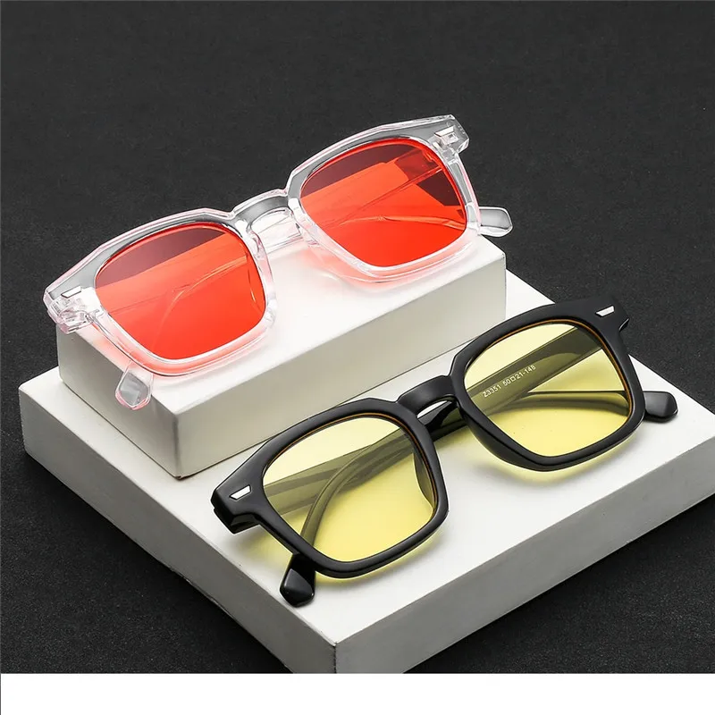 

Солнцезащитные очки RunBird для мужчин и женщин, несимметричные солнечные очки ярких цветов, уличные фотохромные очки для вождения, 5490