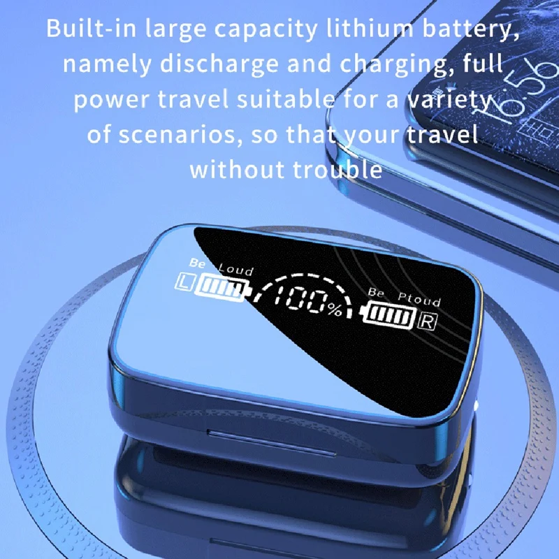 M918 Bluetooth Earphones V5.0 Wireless Headphones 9D Stereo Music Waterproof Earbuds with 3500MAh Long Battery Life | Электроника