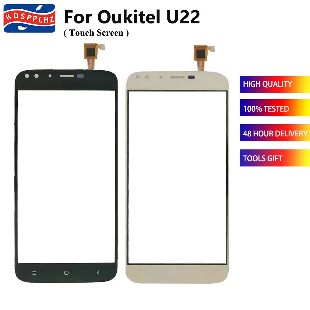 KOSPPLHZ 100% испытано для Oukitel U22 сенсорный экран Сенсорная панель Переднее стекло