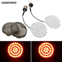 motorcycle led turn signals indicator light 1156 inserts lens cover for harley sportster xl 883 1 200 softail dyna touring