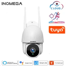 INQMEGA TUYA PTZ CAMERA Smart Cloud Outdoor Auto Tracking 1080P IP Camera Google Home Alexa Video Surveillance CCTV Security Cam