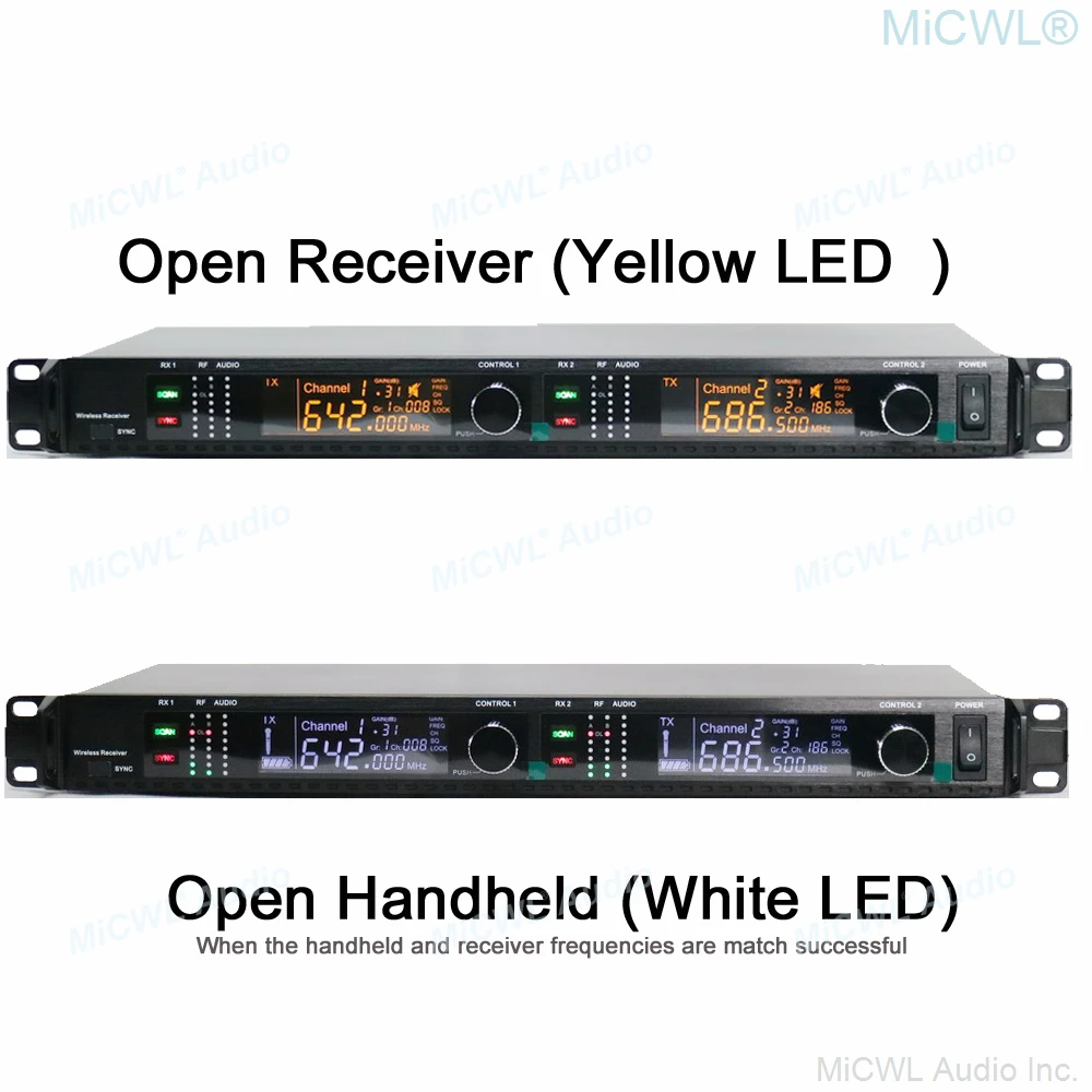 Оригинальный беспроводной DJ-микрофон AD4D UHF 400 каналов для караоке цифровая