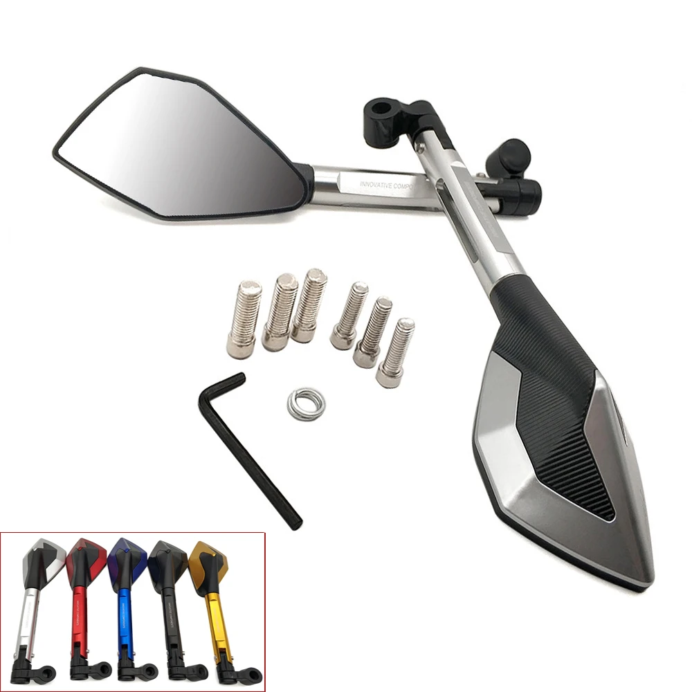 Универсальные мотоциклетные алюминиевые зеркала заднего вида для Yamaha t max 530 XP500