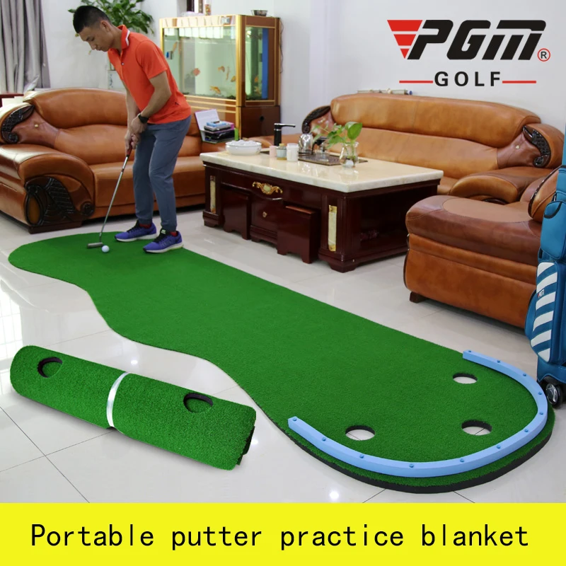 New 2022 Indoor Golf Putting Green Family Practicing Portable Putting Mini Grass Green Practice Exercises Blanket Kit Mat