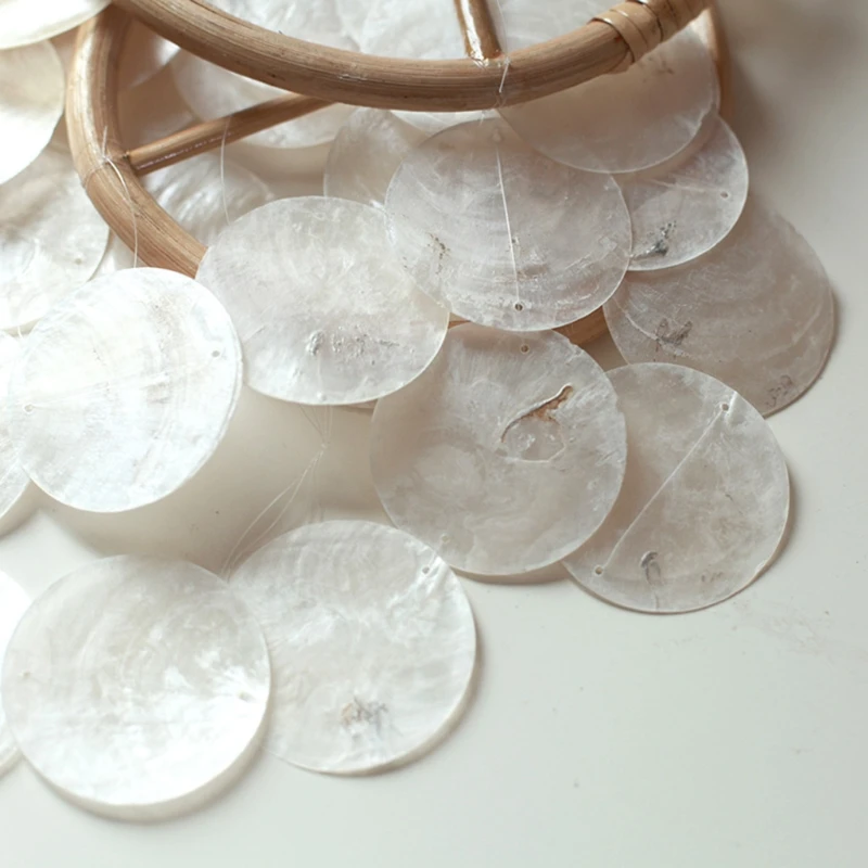 

Shell Moon Wind Chime Room Decoration Nordic Hanging Windchimes Wall Pendant Home Office Kids Room Nursery Decor 40JC