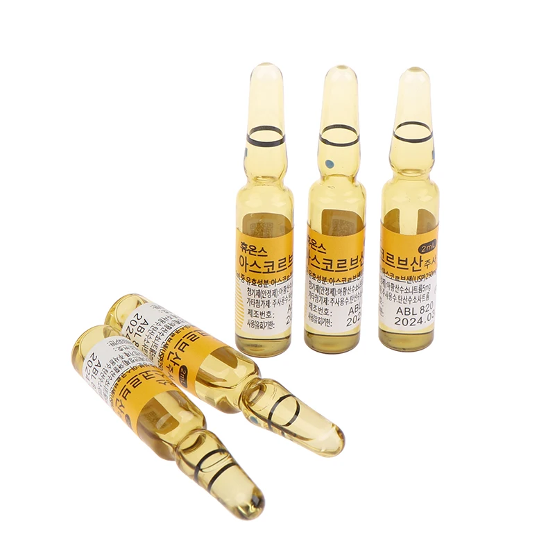 

Vitamin C Anti-Aging Ampoules Anti-wrinkle Ascorbic Acid For Beauty Skin Care Powerful Anti-wrinkle With box 2ml*10pcs
