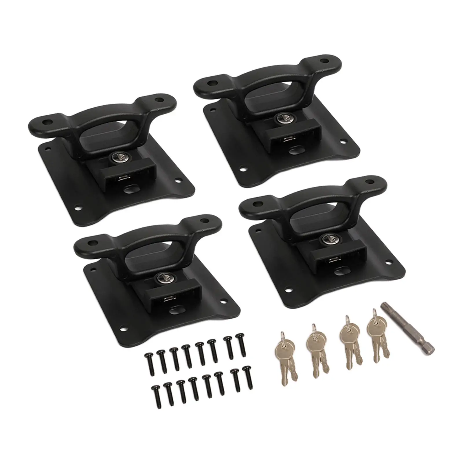 

4pcs Bed Tie Down Anchors Brackets with Plates Compatible with Ford F350 2015-2021 FL3Z99000A64B FL3Z99000A64B