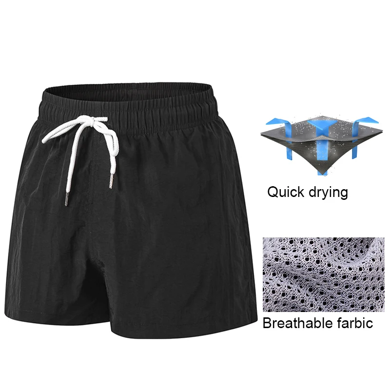 Быстросохнущие шорты для бега мужские тренировок в зале летние дышащие