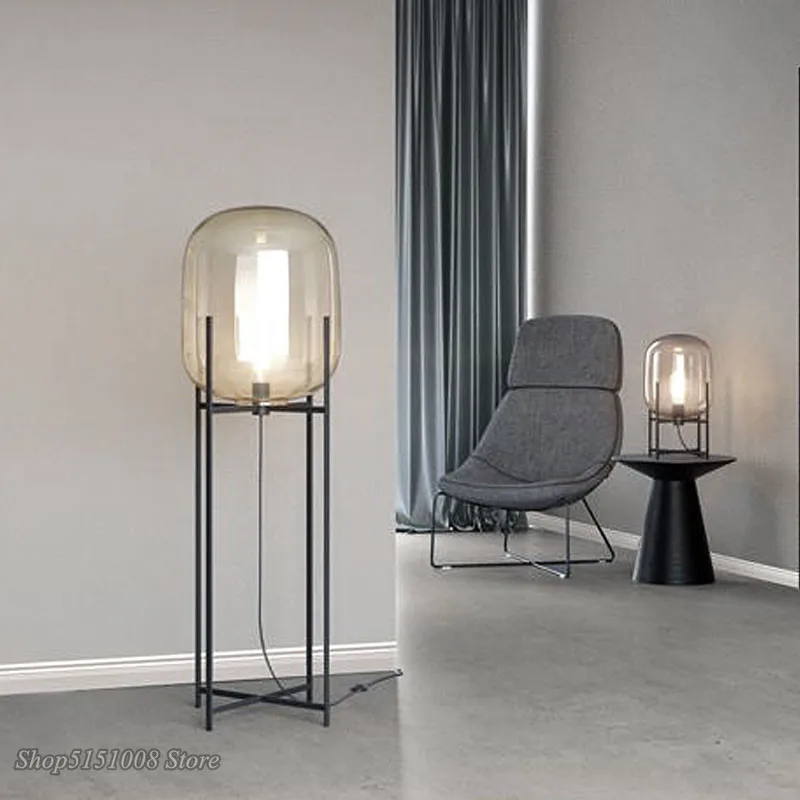 Nordic стеклянные напольные светильники Vloerlamp торшер Гостиная Спальня столовая