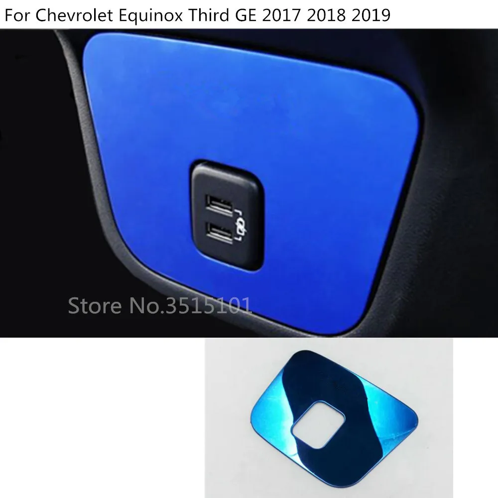 

Car Body Garnish Trim Rear Back Tail USB Exhaust Outlet Air Conditioning Vent 1pcs For Chevrolet Equinox Third GE 2017 2018 2019