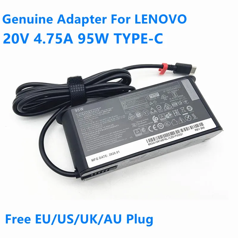 Оригинальное зарядное устройство 95 Вт 20 в 4 75 а/15 3 a/9 A /5 В для Lenovo ADLX95YCC3 адаптер