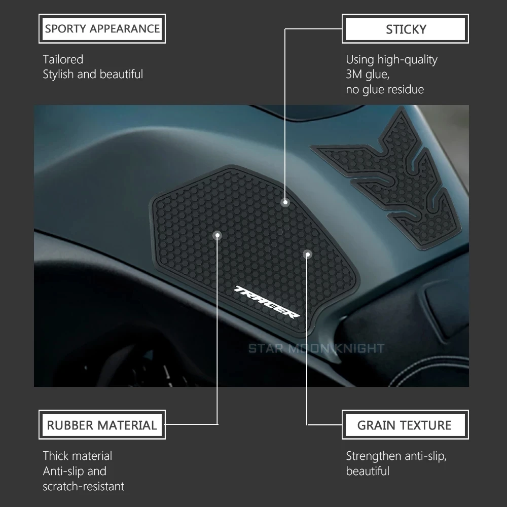 Наклейка на бак для YAMAHA Tracer 7 700 TRACER700 TRACER7 GT 2020 2021 мотоциклетные Нескользящие