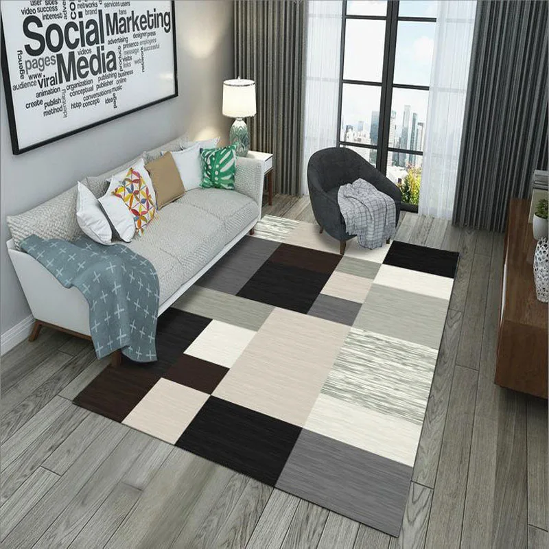 

Autumn And Winter Washable Carpet Rug For Living Room Washable Modern Printing Geometric Floor Rug Carpet For Parlor Mat Bedroom