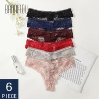6pcs sexy lingerie underwear for woman lady lace t back for woman panties female thongs underpants wholesale panties for women