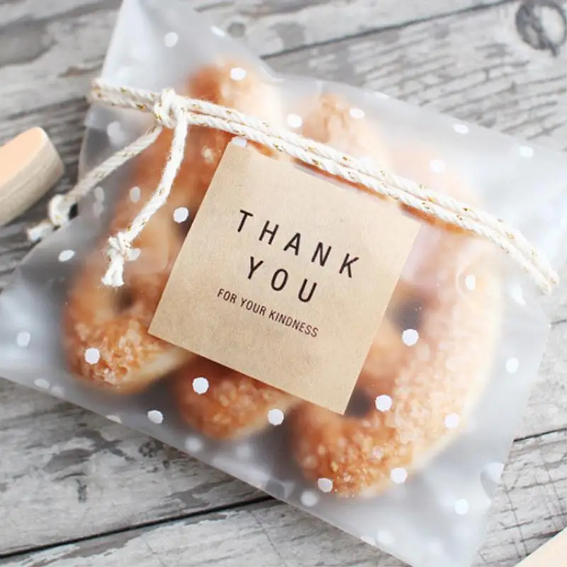 Прозрачный пластиковый пакет для конфет и печенья 100 шт. прозрачные пакеты сумка