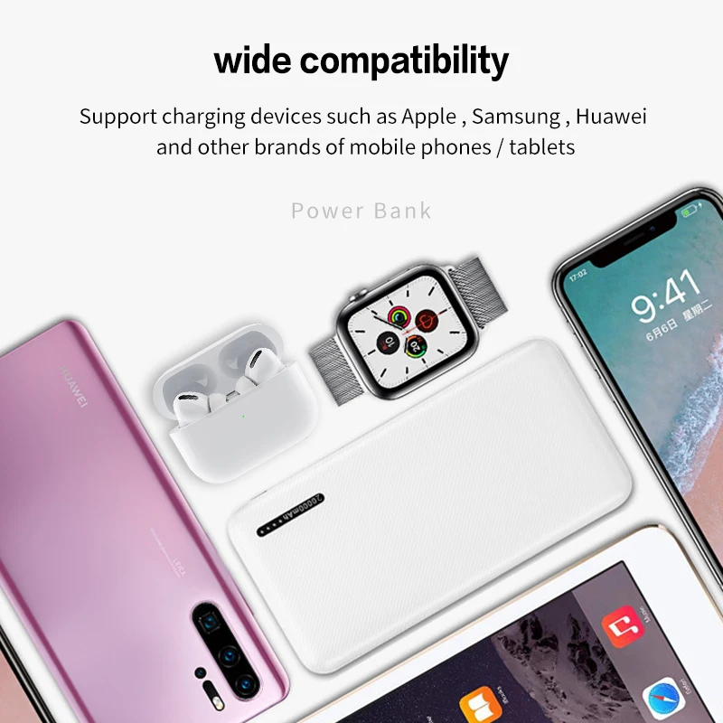 

WK 30000mAh Power Bank USB C Quick Charge 30000 mAh Powerbank For Xiaomi Mi iPhone Portable External Battery Charger Poverbank