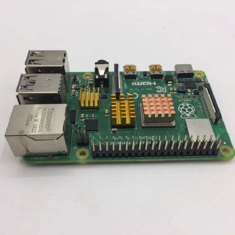 Оптовая торговля 30 набор 3 шт./компл. Raspberry Pi 4B Алюминий Радиатор для 4 (золото) |