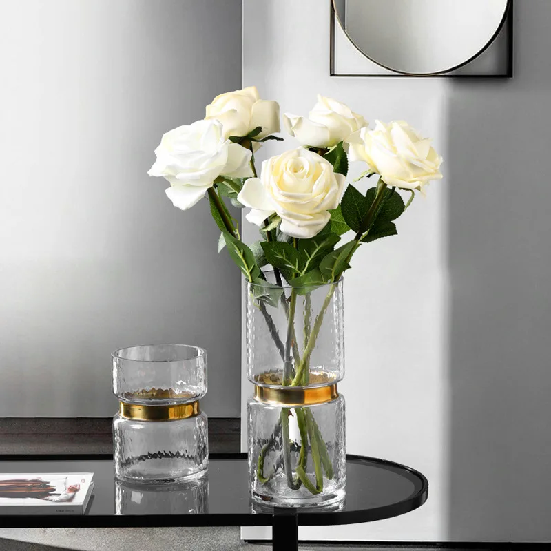 Скандинавская простая креативная ваза прозрачная настольная стеклянная
