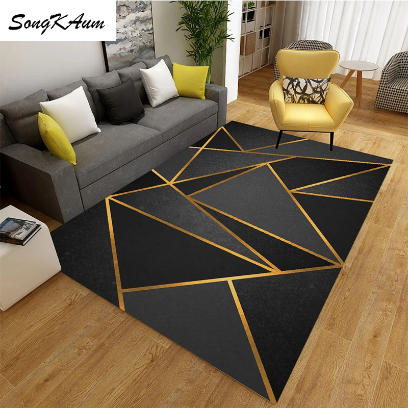 SongKAum модные европейские креативные большие ковры Простые Нескользящие татами